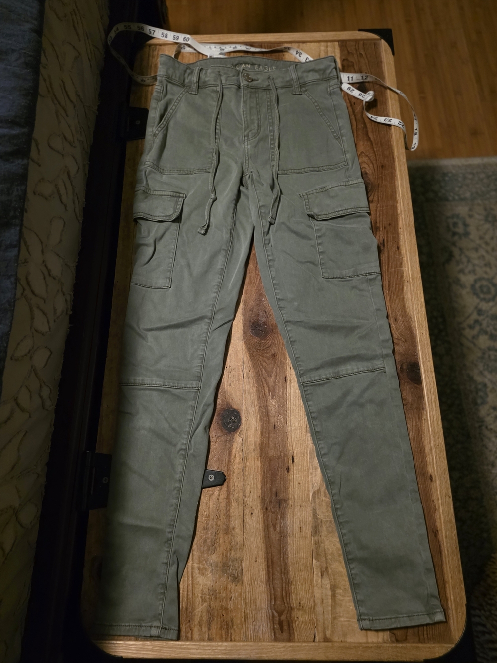 American Eagle Outfitters Olive Green Cargo Skinny Pants